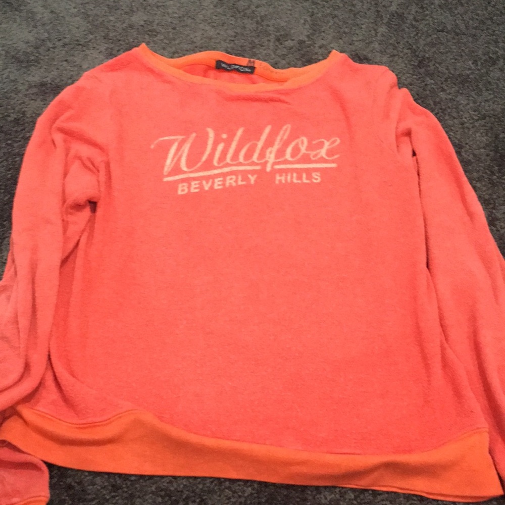Orange-red wildfox sweater